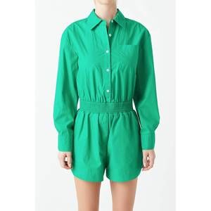 NEW ENGLISH FACTORY lucky day romper in kelly green
